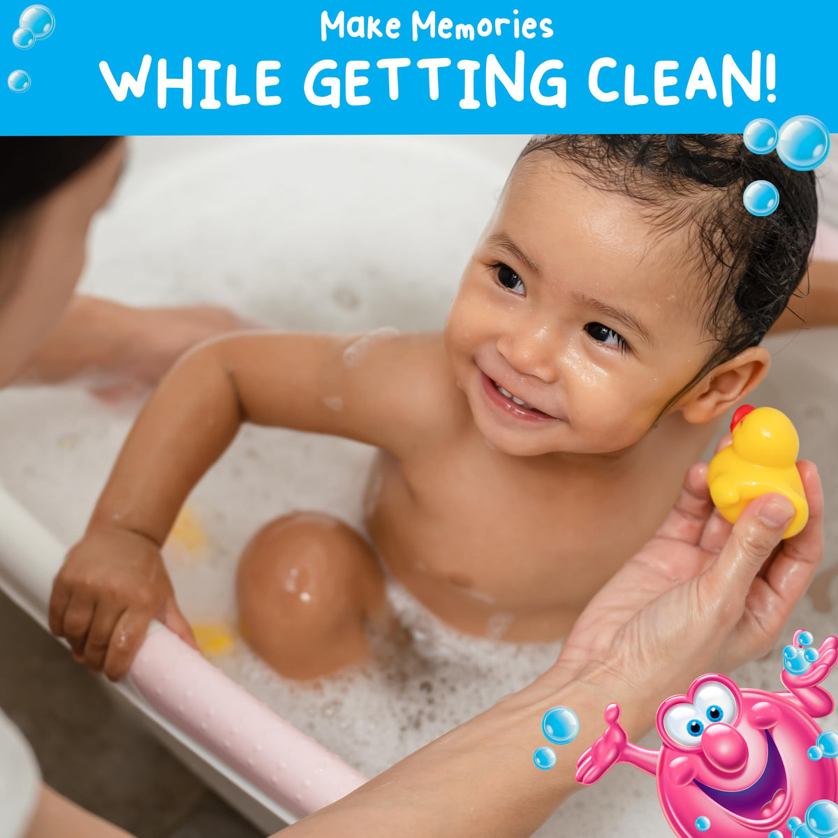 Mr. Bubble Extra Gentle Bubble Bath packaging display