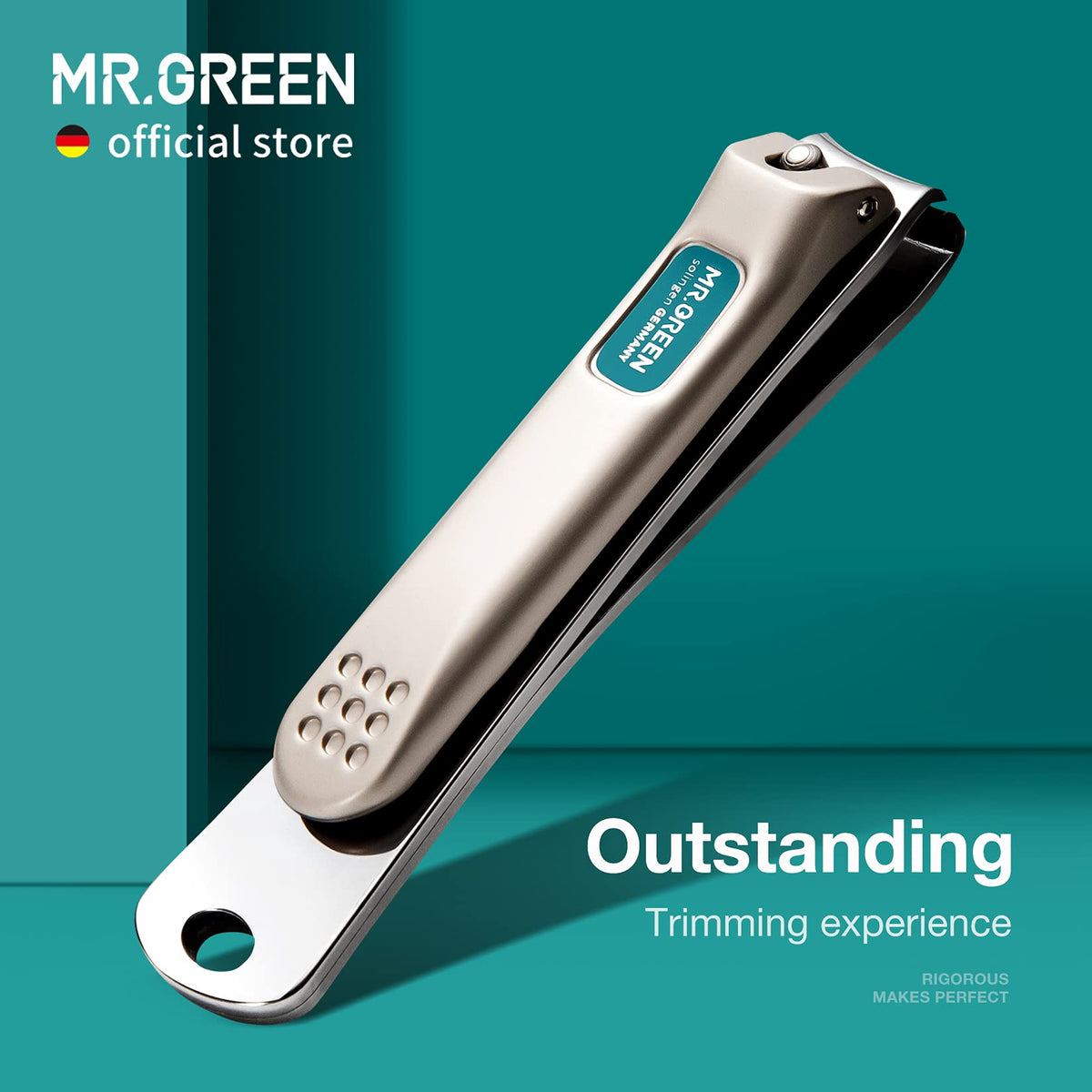 MR.GREEN Nail Clippers stainless steel design close-up