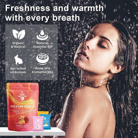 MR MIRYE Shower Steamers displayed in a bathroom setting