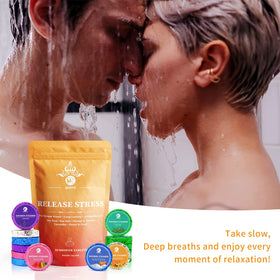 MR MIRYE shower steamers in a bathroom setting