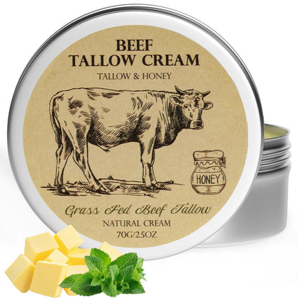 MROUVIK Beef Tallow Balm with Honey front view
