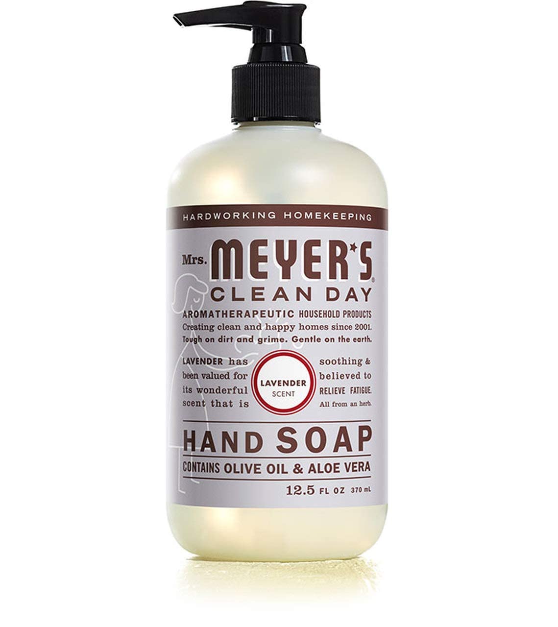 Mrs. MEYER'S Basil scent hand soap bottle