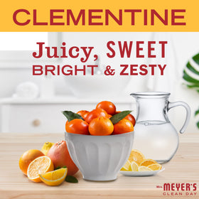 Mrs. MEYER'S Clean Day Bar Soap Clementine bar on a bathroom counter