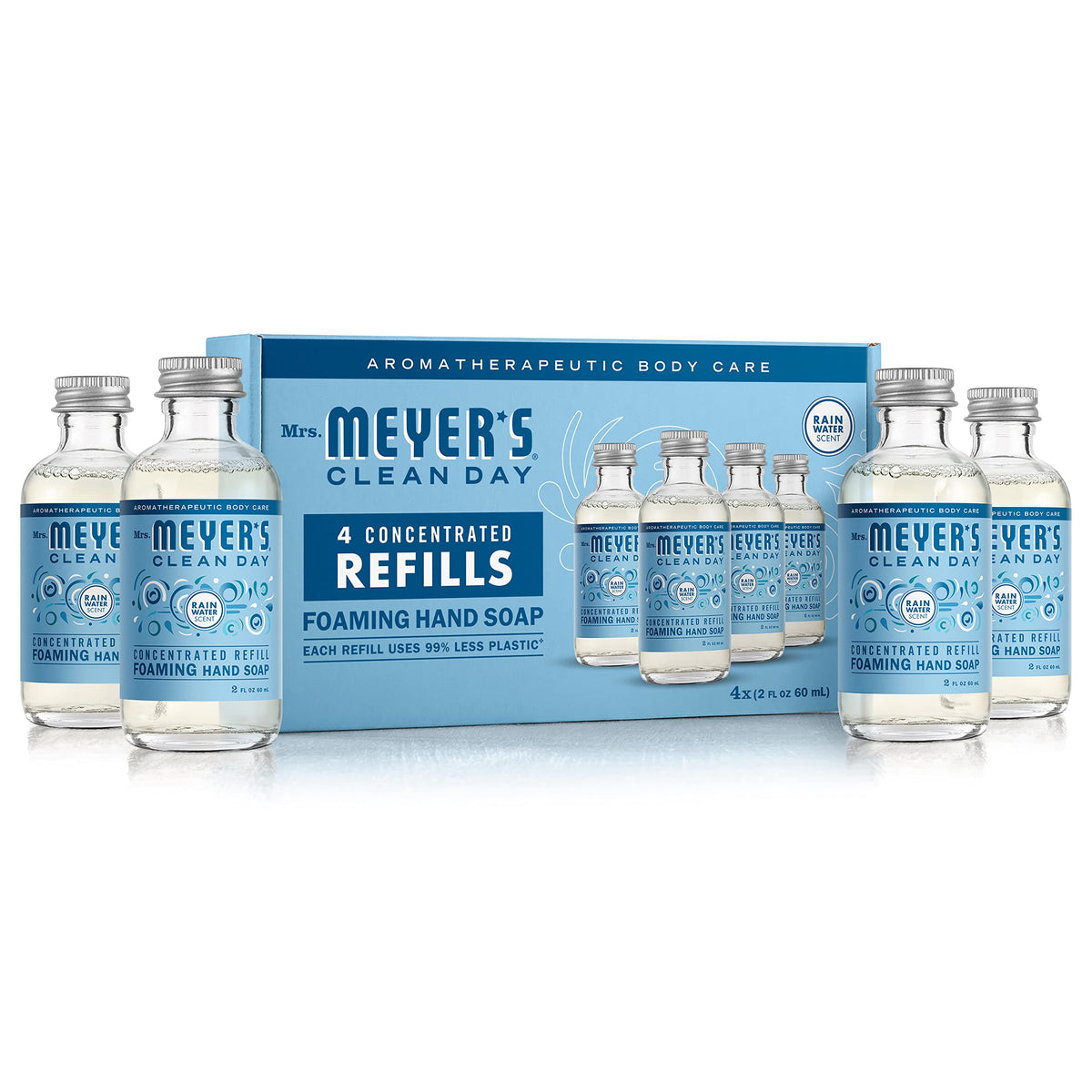 Mrs. MEYER'S Clean Day Foaming Hand Soap Concentrated Refills, Rain Water Scent front view