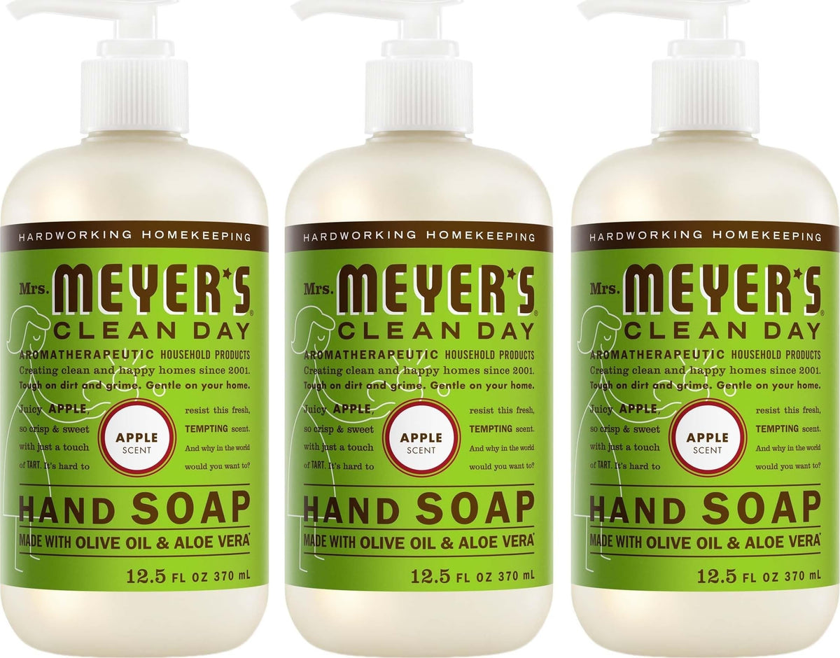 Mrs. MEYER'S Clean Day Hand Soap Apple scent 3-pack