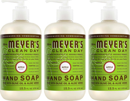 Mrs. MEYER'S Clean Day Hand Soap Apple scent 3-pack