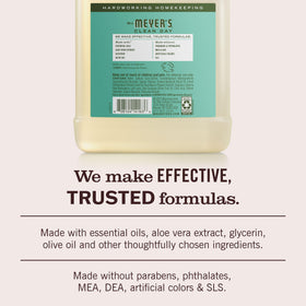 Mrs. Meyer's Clean Day Hand Soap Basil refill packaging