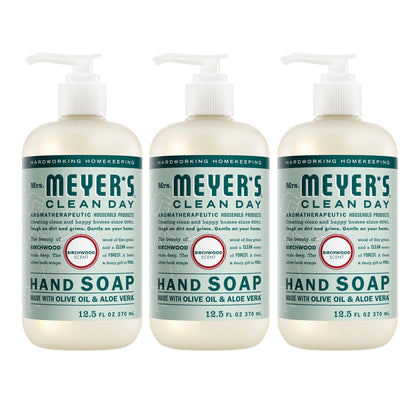 Mrs. MEYER'S Clean Day Hand Soap Birchwood Scent 12.5 Fl Oz front view
