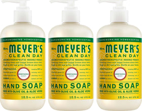 Mrs. MEYER'S Clean Day Hand Soap Honeysuckle scent 12.5 Fl Oz bottle front view