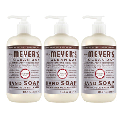 Mrs. MEYER'S Clean Day Hand Soap Lavender 12.5 Fl Oz front view