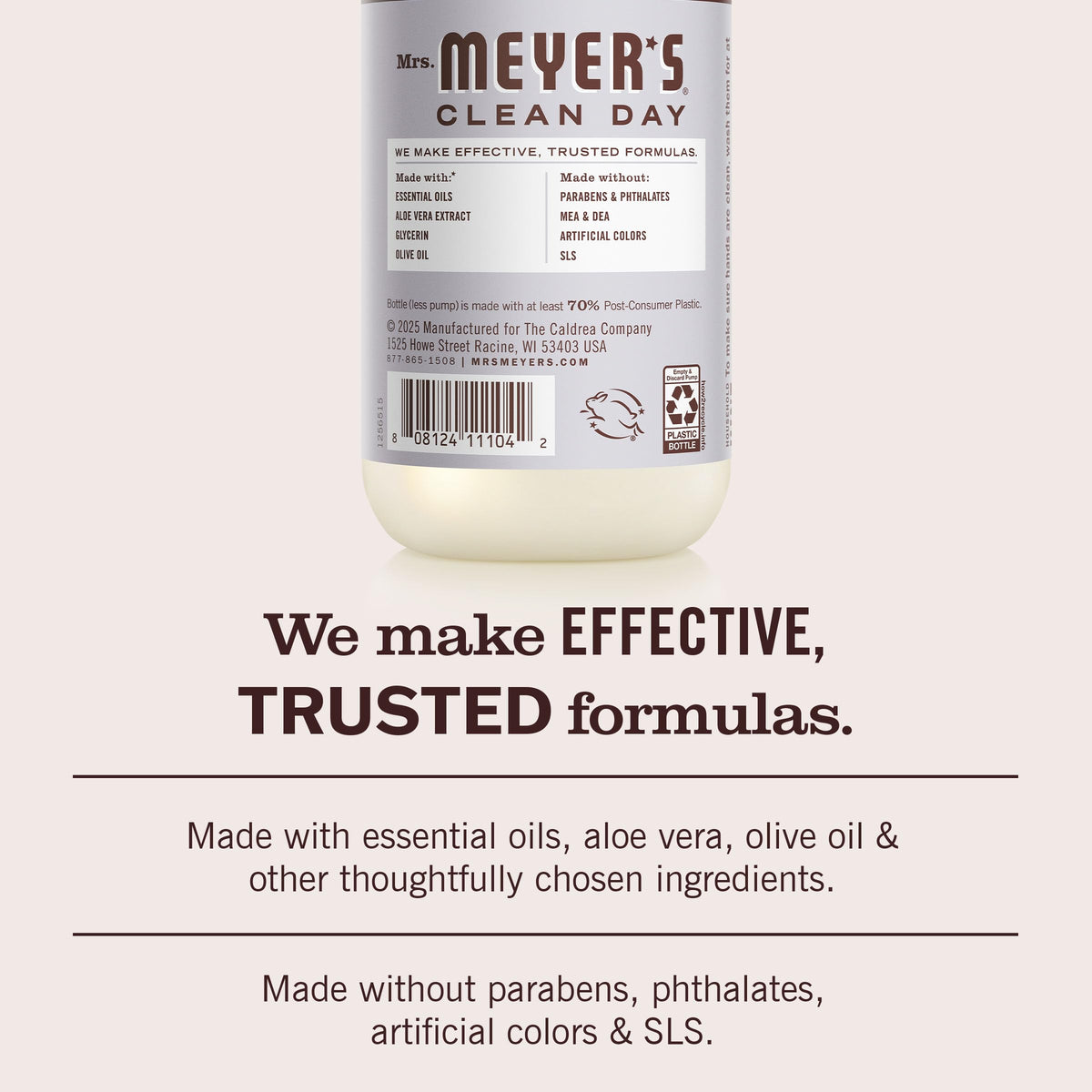 Mrs. MEYER'S Clean Day Hand Soap Lavender with lavender flowers