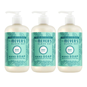 Mrs. MEYER'S Clean Day Hand Soap Mint Scent 12.5 Fl Oz bottle front view