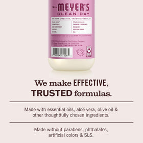 Mrs. MEYER'S Clean Day Hand Soap Peony Scent with floral background