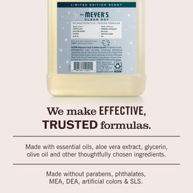 Mrs. MEYER'S Clean Day Hand Soap Snowdrop scent label detail