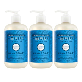 Mrs. MEYER'S Clean Day Liquid Hand Soap Blueberry 12.5 fl oz front view