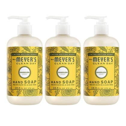Mrs. MEYER'S Clean Day Liquid Hand Soap Dandelion front view