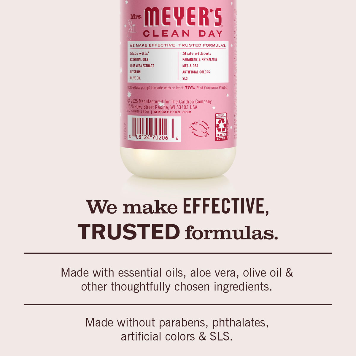 Mrs. MEYER'S Clean Day Liquid Hand Soap Peppermint with natural ingredients