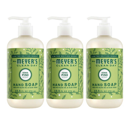 Mrs. MEYER'S Hand Soap Iowa Pine Scent 12.5 Fl Oz bottle front view