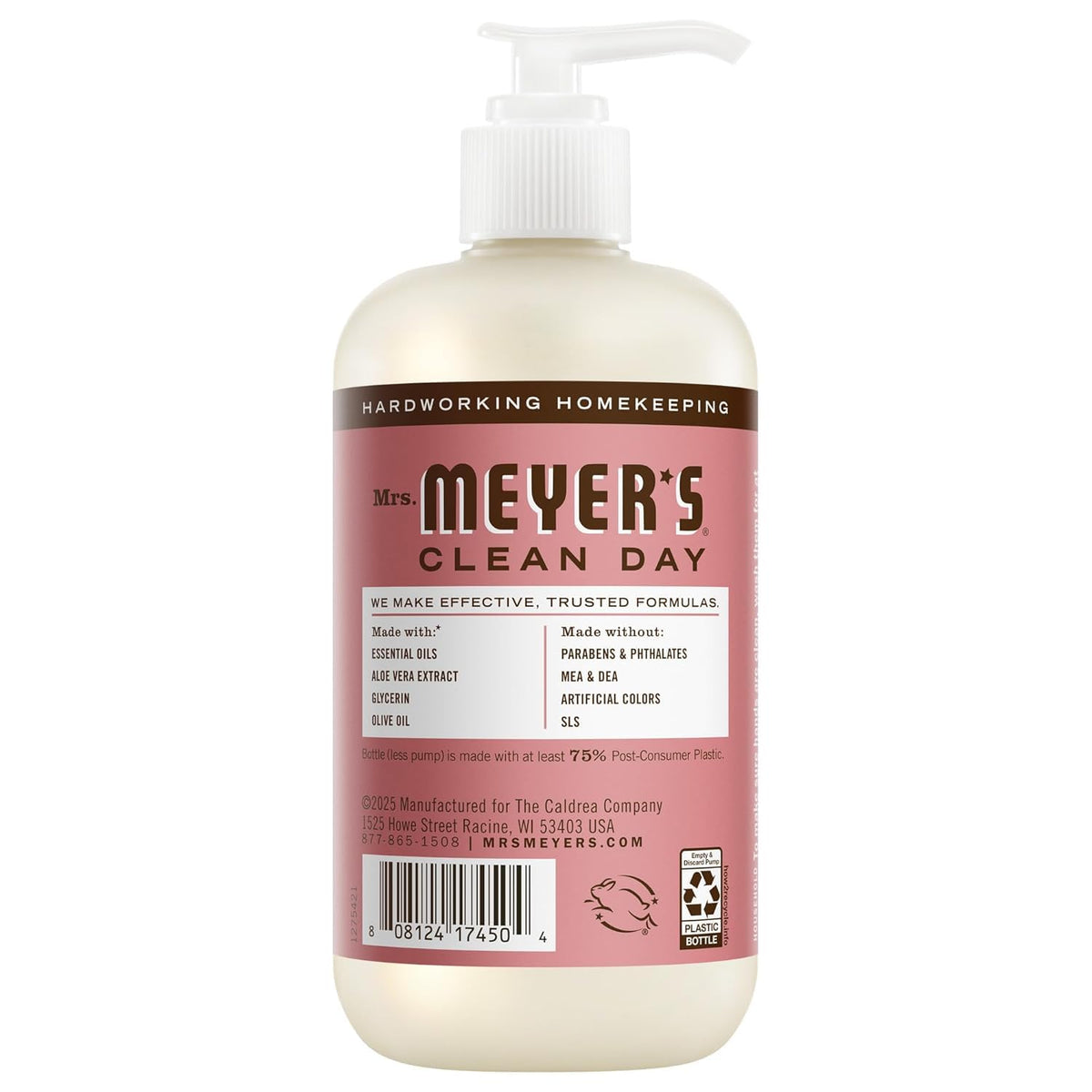 Mrs. MEYER'S Hand Soap Lemon Verbena bottle with label