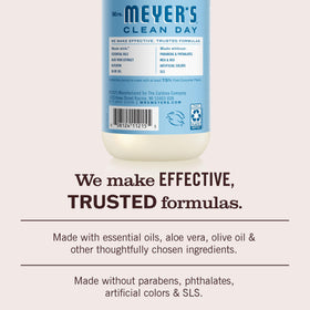 Mrs. MEYER'S Hand Soap Rain Water scent 3 pack displayed on a countertop