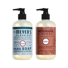 Mrs. MEYER'S Hand Wash Snow Drop + Gingerbread front view