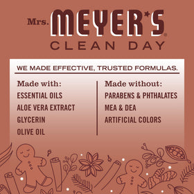 Mrs. MEYER'S Hand Wash Snow Drop + Gingerbread pump detail