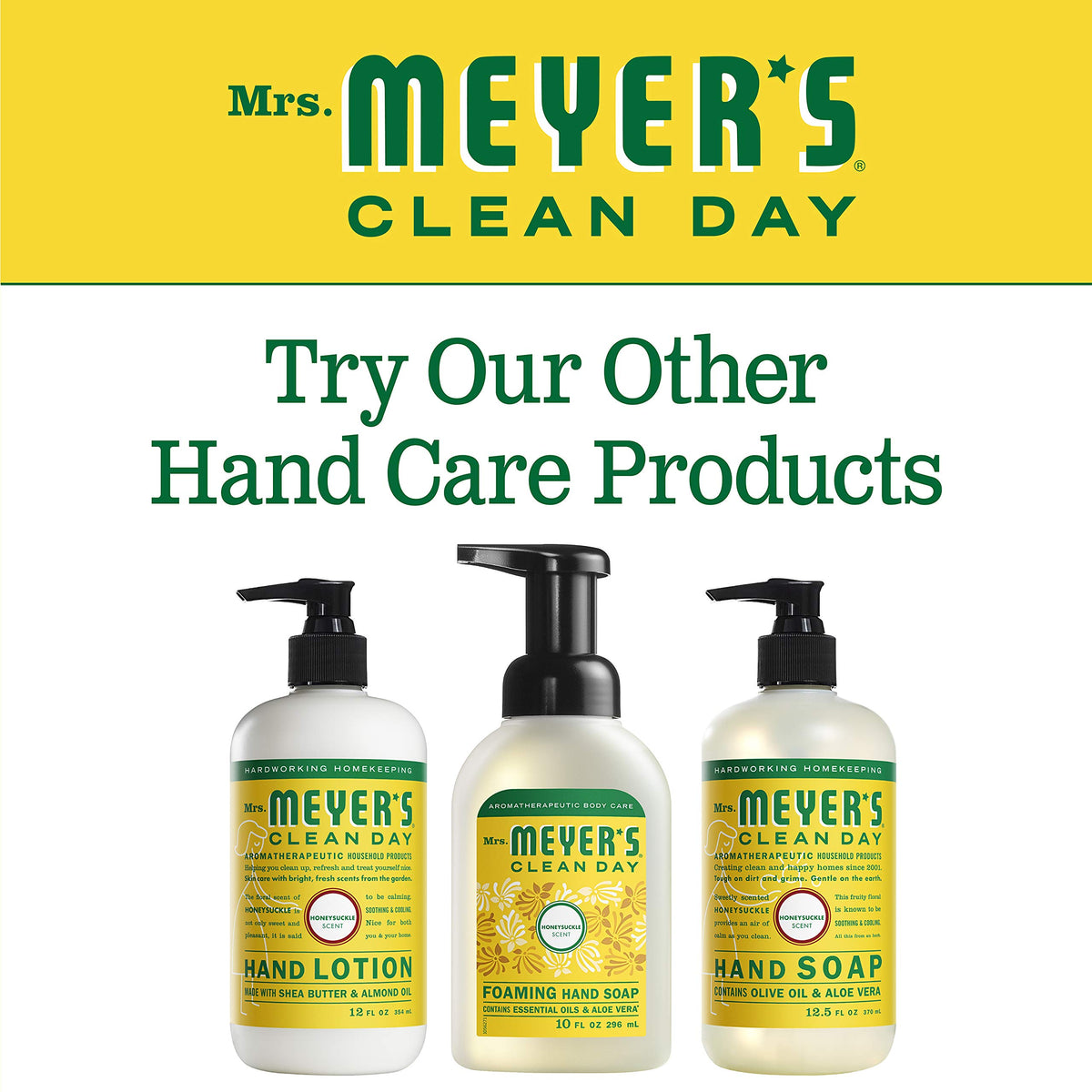 Mrs. MEYER'S Honeysuckle Hand Lotion with essential oils