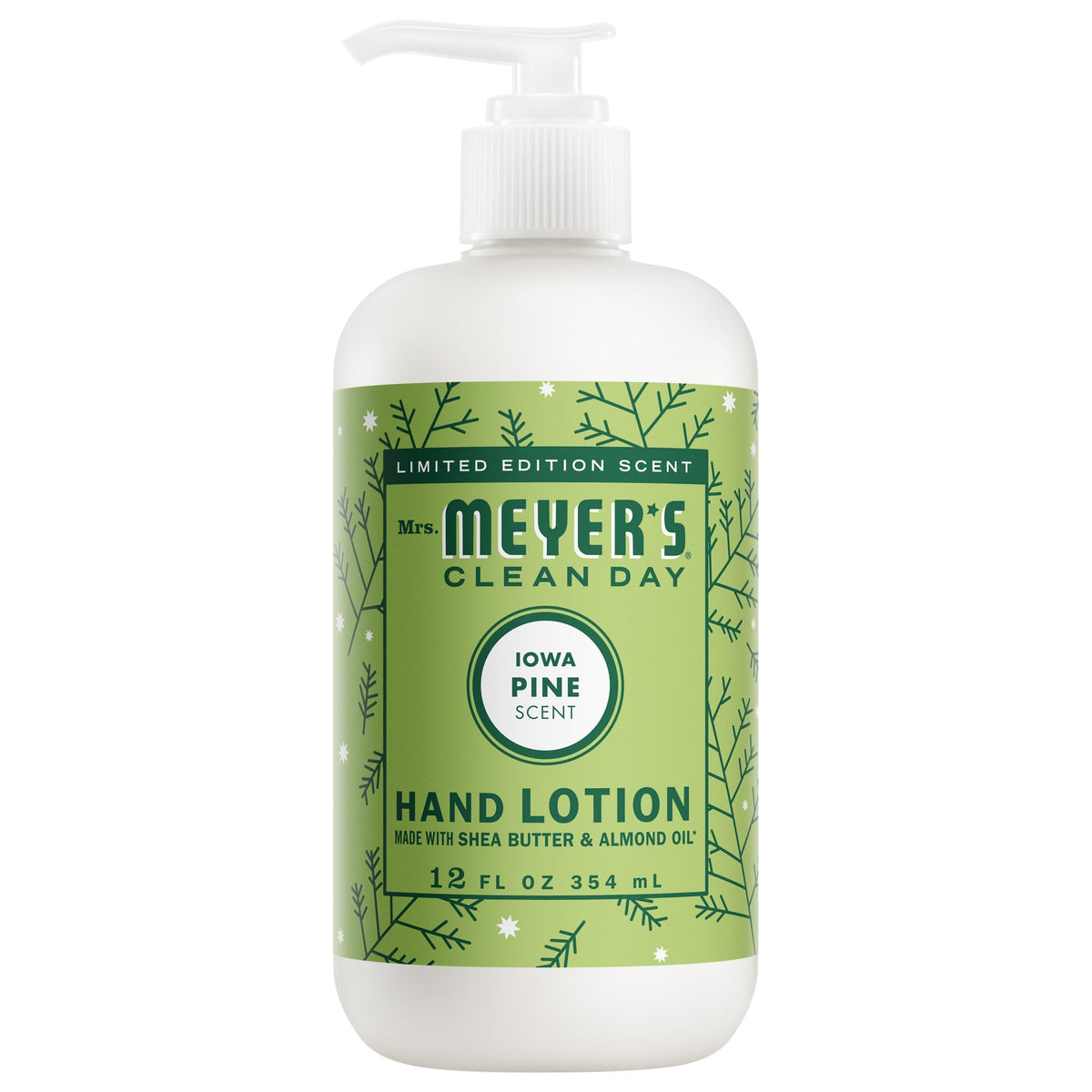 Mrs. MEYER'S Iowa Pine Hand Lotion 12 oz front view