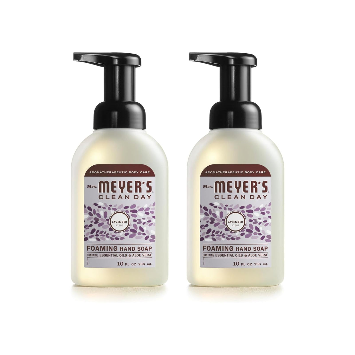 Mrs. MEYER'S Lavender Foaming Hand Soap front view 10 Fl oz