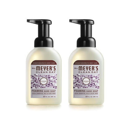Mrs. MEYER'S Lavender Foaming Hand Soap front view 10 Fl oz