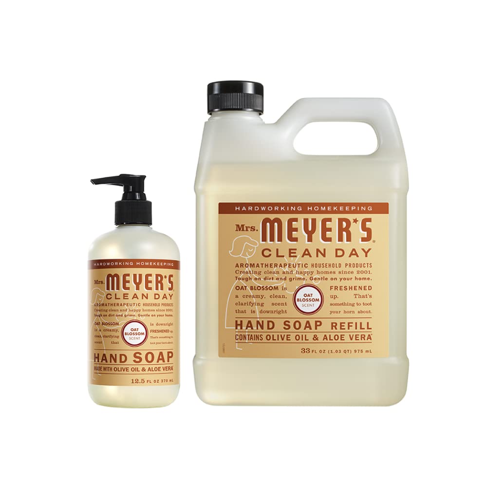 Mrs. MEYER'S Liquid Hand Soap Oat Blossom front view