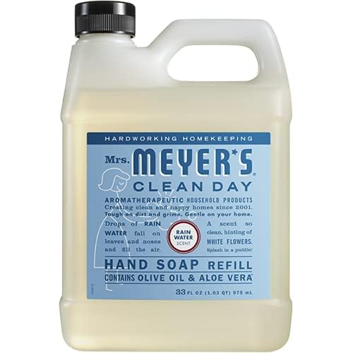 Mrs. MEYER'S Liquid Hand Soap Rainwater Scent set packaging