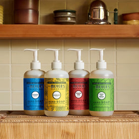 Mrs. MEYER'S Liquid Hand Soap Tomato Vine in a bathroom setting