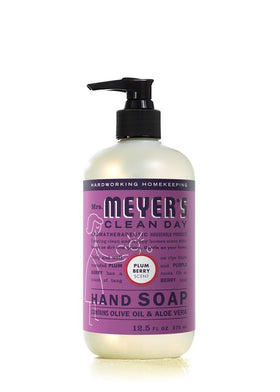 Mrs. MEYER'S Plumberry scent hand soap bottle