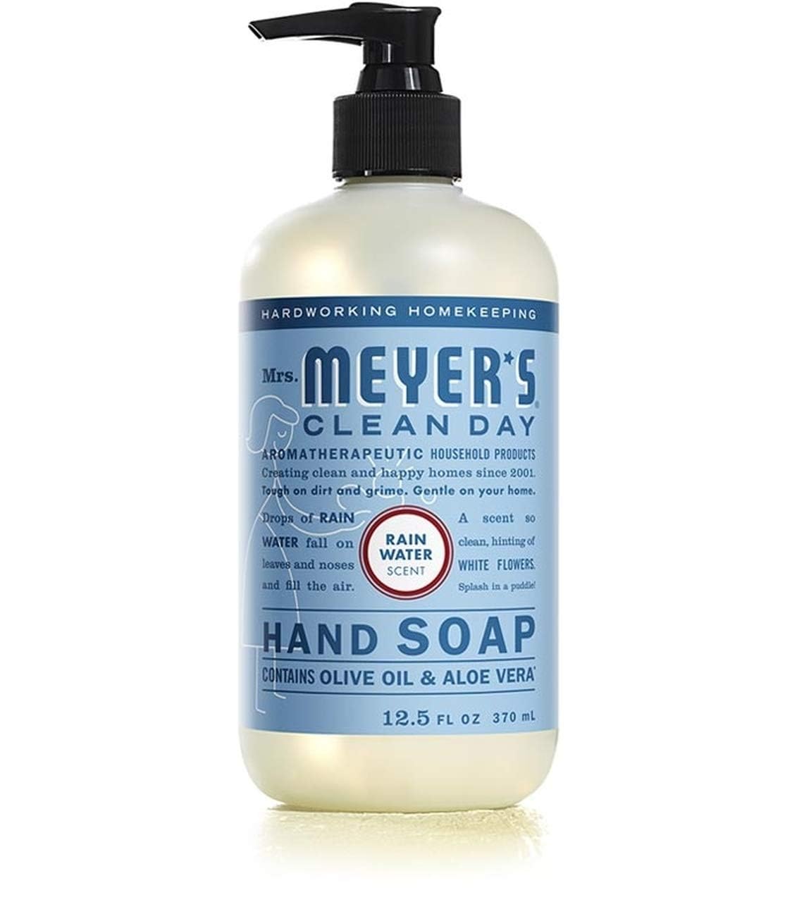 Mrs. MEYER'S Rainwater scent hand soap bottle
