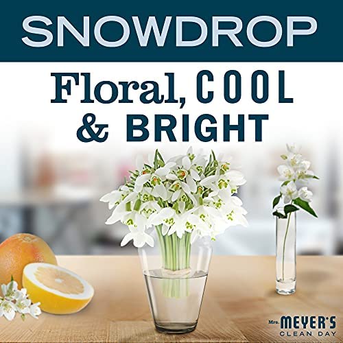 Mrs. MEYER'S SnowDrop Liquid Hand Soap 12.5 oz close-up of pump