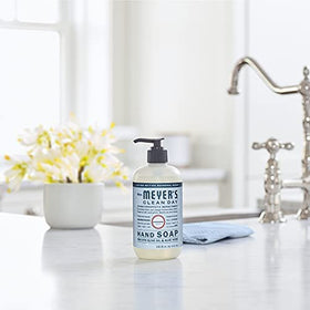 Mrs. MEYER'S SnowDrop Liquid Hand Soap 12.5 oz lifestyle scene