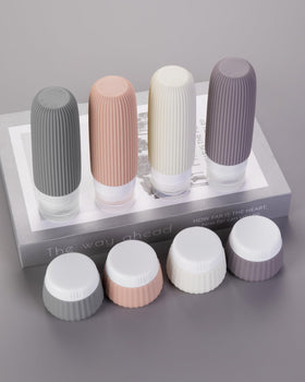 Mrsdry silicone cream jars in clear bag for travel