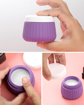 Mrsdry silicone cream jars with travel bag