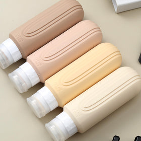 Mrsdry silicone travel bottles with flip-top caps
