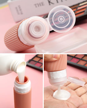 Mrsdry silicone travel bottles with wide opening design for easy filling
