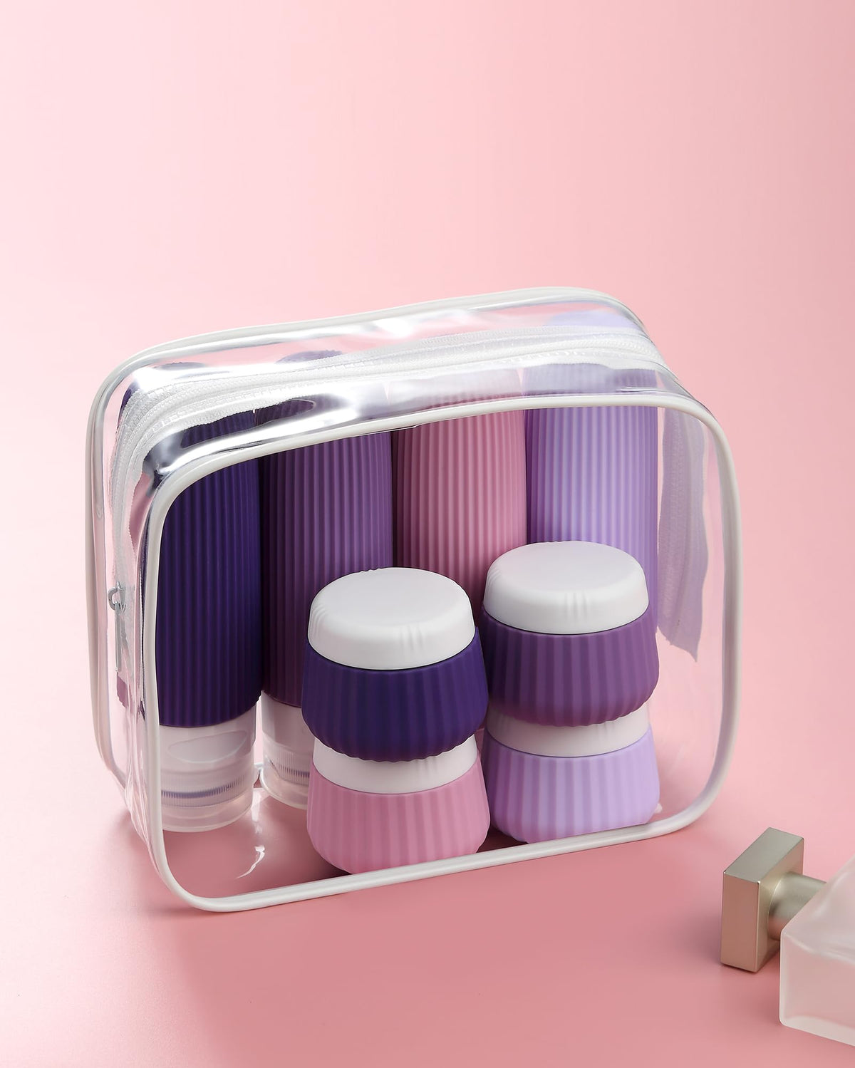 Mrsdry travel accessories packed in a portable clear bag
