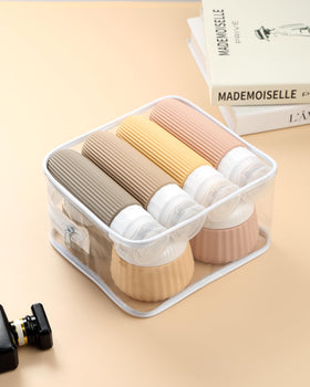 Mrsdry travel accessories packed in clear makeup bag