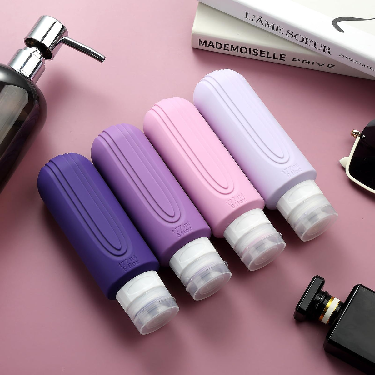 Mrsdry travel bottle with easy-to-use flip top cap