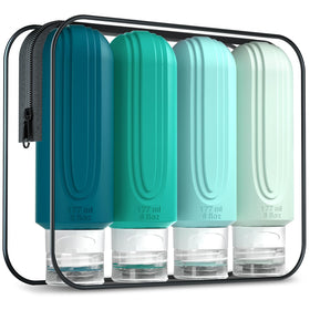 Mrsdry travel bottles 6oz front view with flip top cap