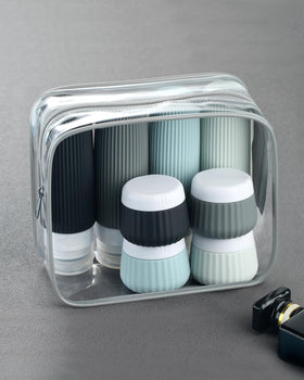 Mrsdry travel bottles set with various skincare products