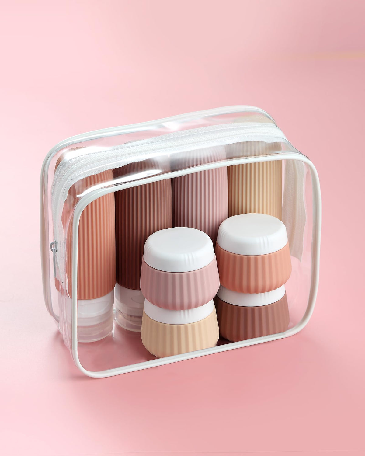 Mrsdry travel bottles showing three-layer leak-proof design