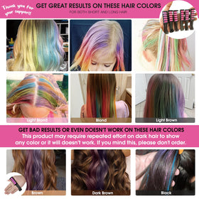 MSDADA Hair Chalk Comb being used on light hair