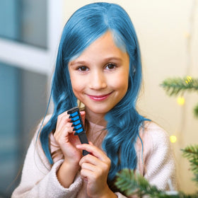 MSDADA Hair Chalk Comb Blue with other colours