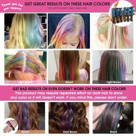 MSDADA Hair Chalk Comb Blue with packaging